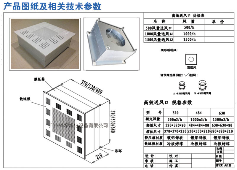 500、1000、1500新型高效送風(fēng)口規(guī)格尺寸